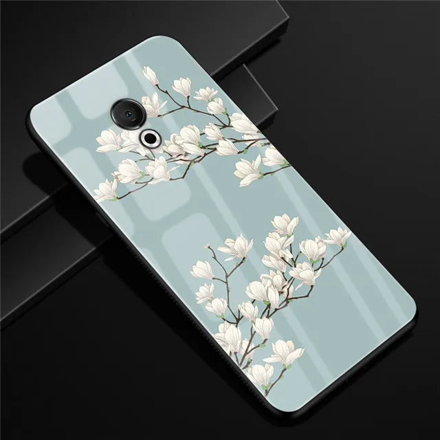 Для Meizu 15 Lite M15 чехол из закаленного стекла жесткий чехол для Meizu 15 Lite M15 чехол для задней панели для Meizu M15 15 Lite M871Q M871H чехол s - Color: 30