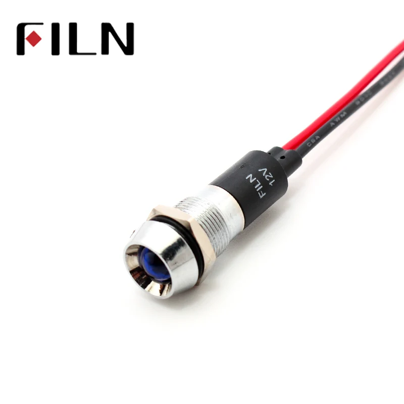 FILN FL1M 12CW 1 12 мм металлический красный зеленый желтый синий белый светодиодный