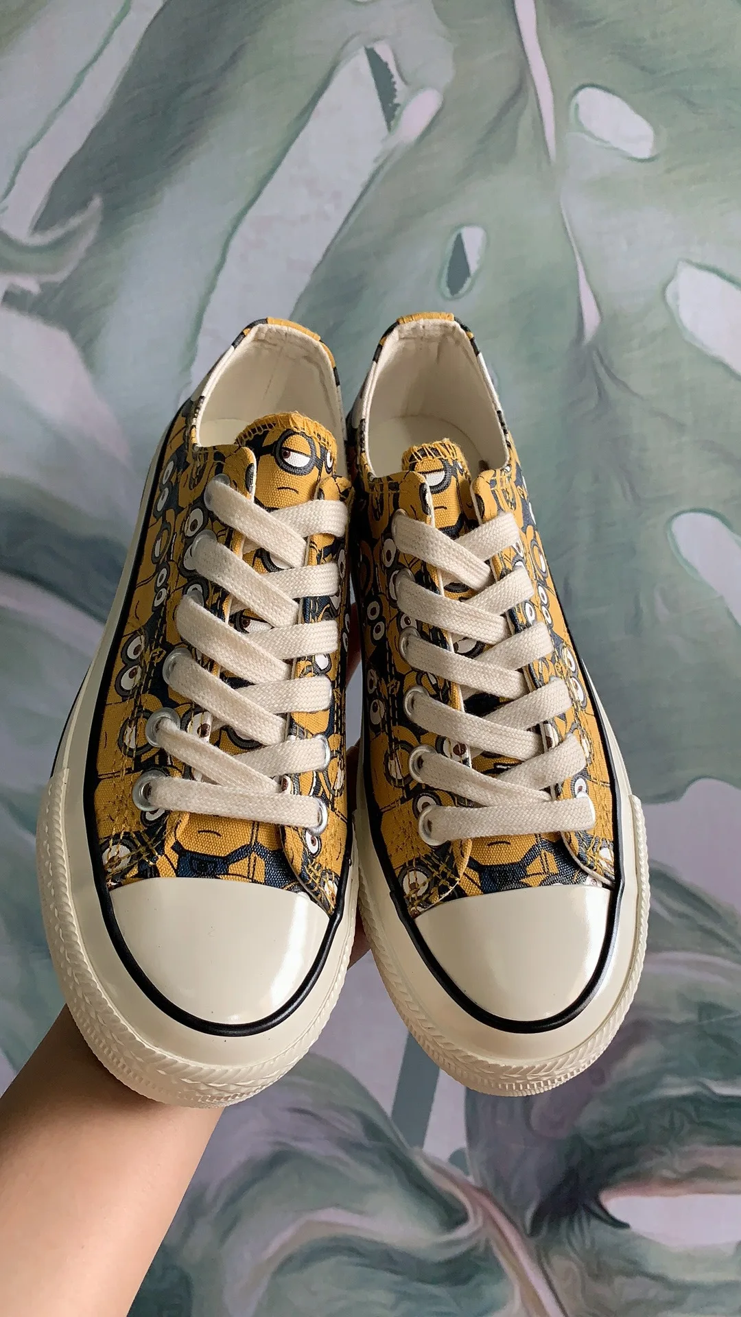 ZDW women's shoes fashion breathable vulcanized hand-painted printing low canvas wild cartoon graffiti white | Обувь