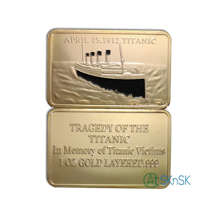 50 шт./лот хит продаж 100-летие Титаника память металлические сувениры медали
