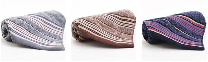 35*74 см Хлопковое полотенце для лица с рисунком в полоску коричневое, серое, темно-синее полотенце для лица, для рук, для ванной, прямоугольное полотенце для лица, 1 шт