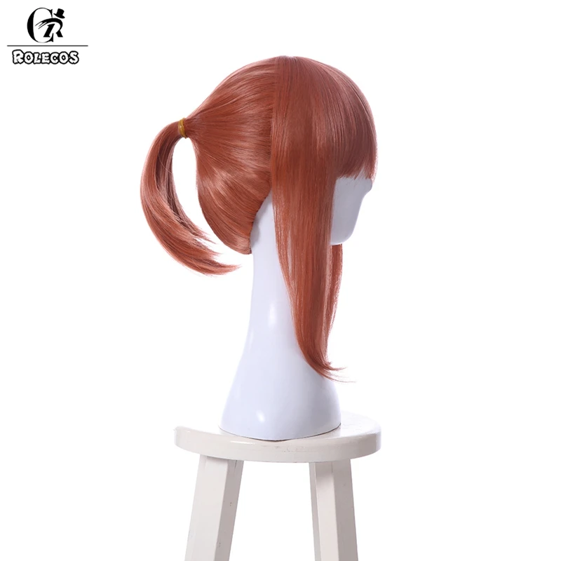 ROLECOS Doki Literature Club Косплей волосы Monika Косплей головные уборы игра Cos длинные красные пони синтетические волосы аксессуары