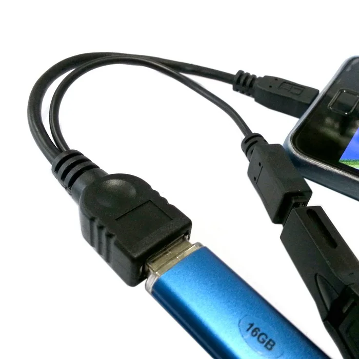 Микро-USB 2 0 OTG кабель Хост флэш-диск с микро-USB питанием для Android мобильный телефон