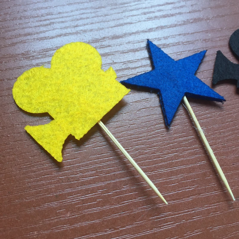 Вечерние wakaka 20 штук Войлок фильм Голливуд флажок для торта 4 5 см аксессуар Happy