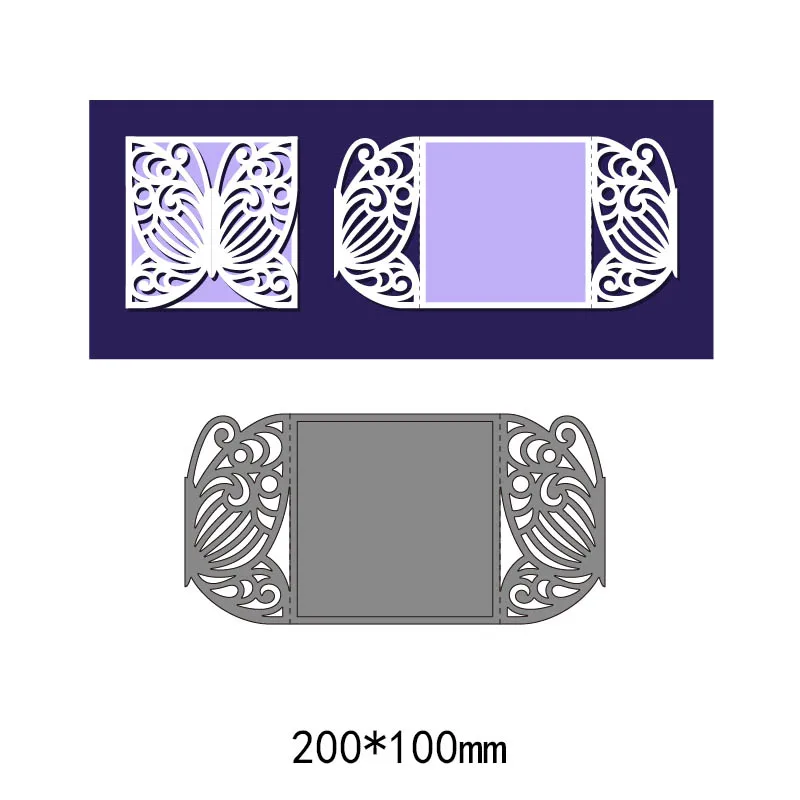 Полые бабочки цветок металла стали резки штампы для DIY альбом скрапбукинга рамки