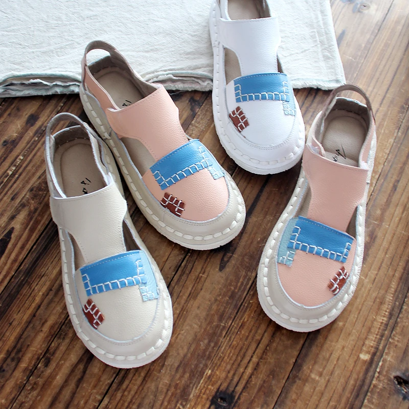 Feccer/удобная женская обувь ручной работы с мягкой подошвой кожаные сандалии в