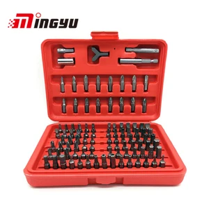 Набор профессиональных бит MING YU 100 шт.компл., набор крепких головок для отвертки CR-V, набор головок с шестигранной головкой и чехлом