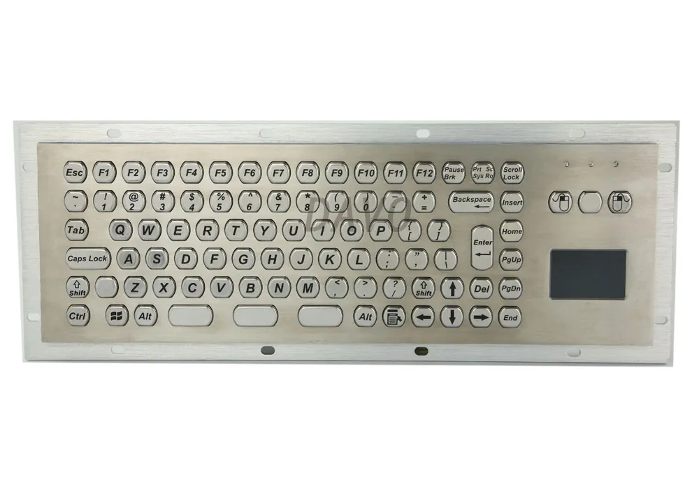 Металлическая клавиатура киоска с сенсорной панелью промышленная Сенсорная