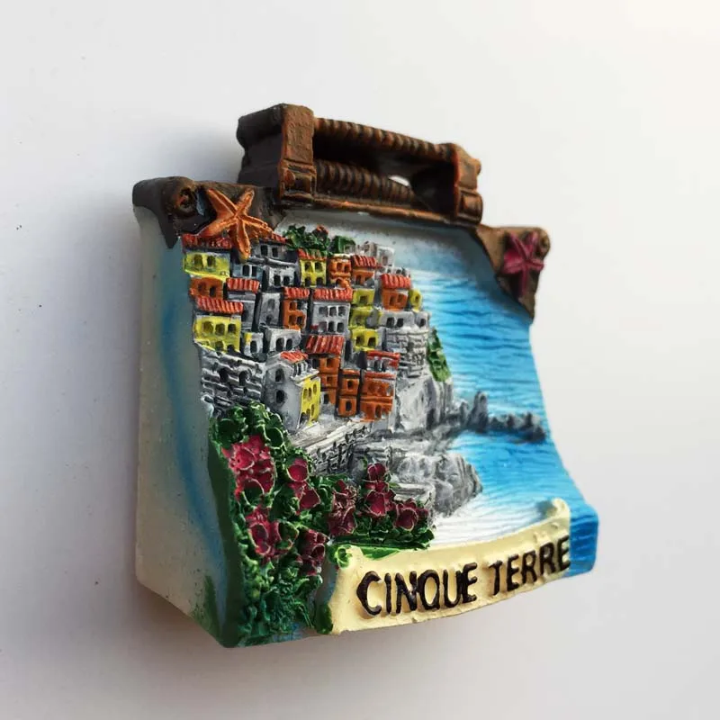 Креативный Италия Cinque Terre дорожный сувенир магнитик на холодильник 3D Смола высококачественный декор для холодильника магнитная наклейка