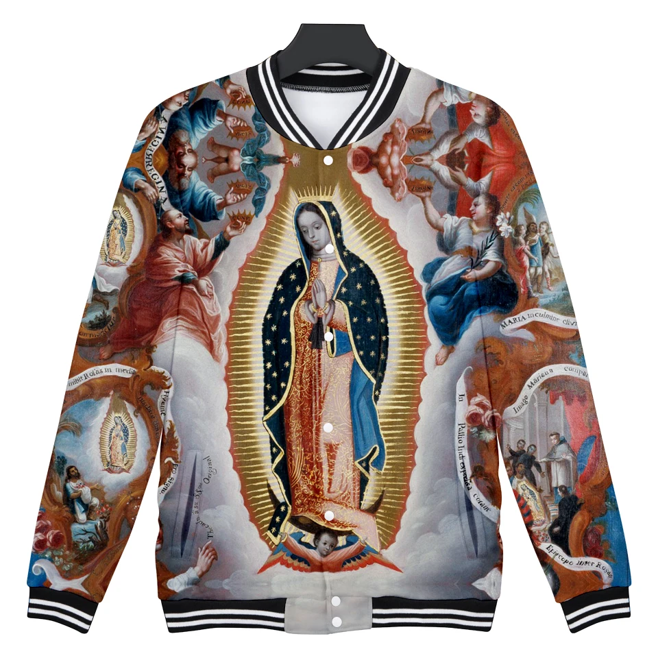 Мужские Бейсбольные куртки Our Lady of Занг 3D женские/мужские Модные осенние в стиле