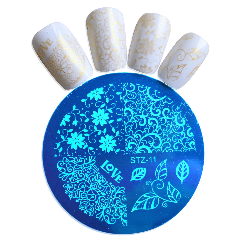 1 шт. красивый цветочный дизайн штамп из нержавеющей стали для дизайна ногтей