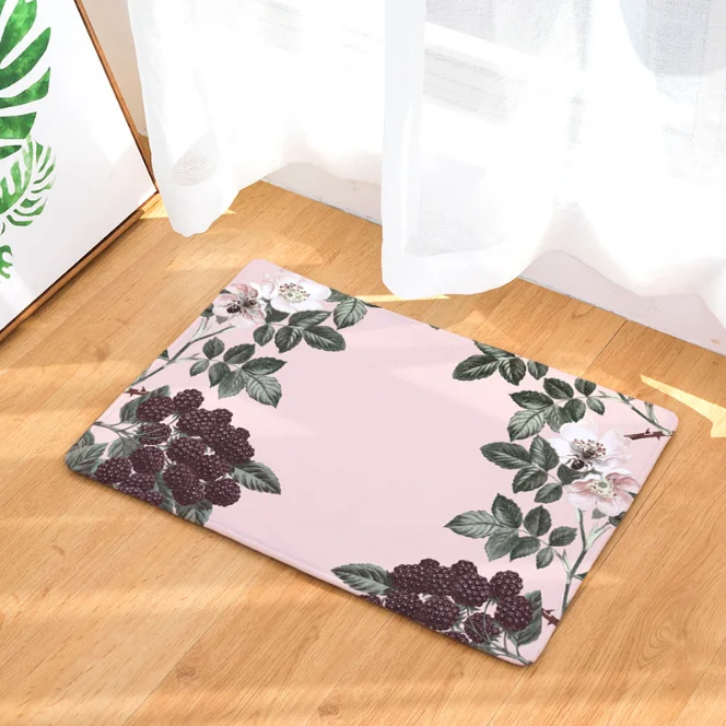 Mulberry Flower Hummingbird коврик для ванной кухонный ковер декоративные Противоскользящие