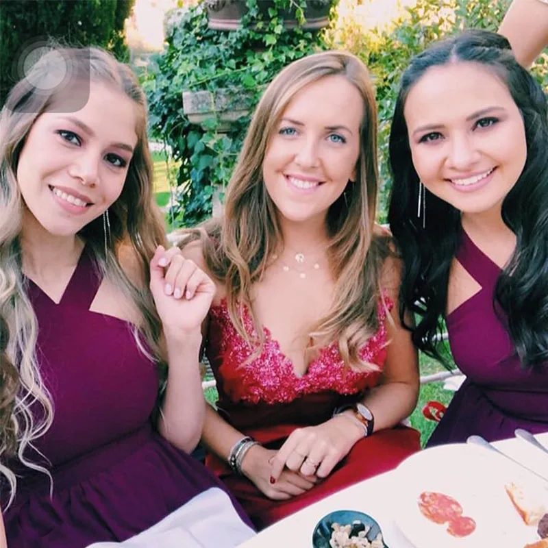Lamiabridal Длинные Бордовые Платья для подружки невесты vestidos de fiesta Холтер шеи длиной до пола шифон Формальные Вечерние платья простые