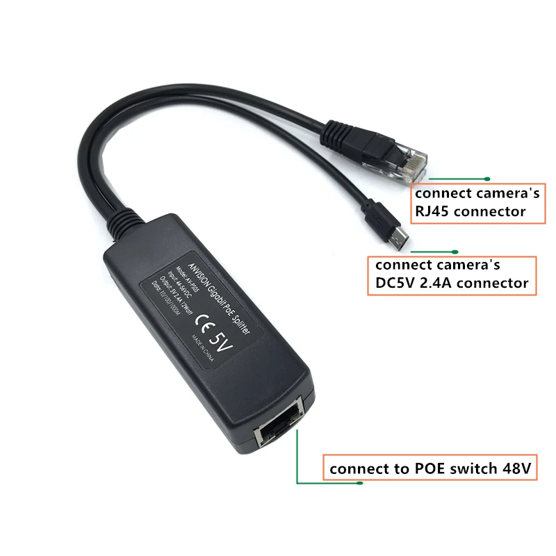 Разветвитель PoE IEEE802.3af 48 В активный 100/1000 м | Компьютеры и офис