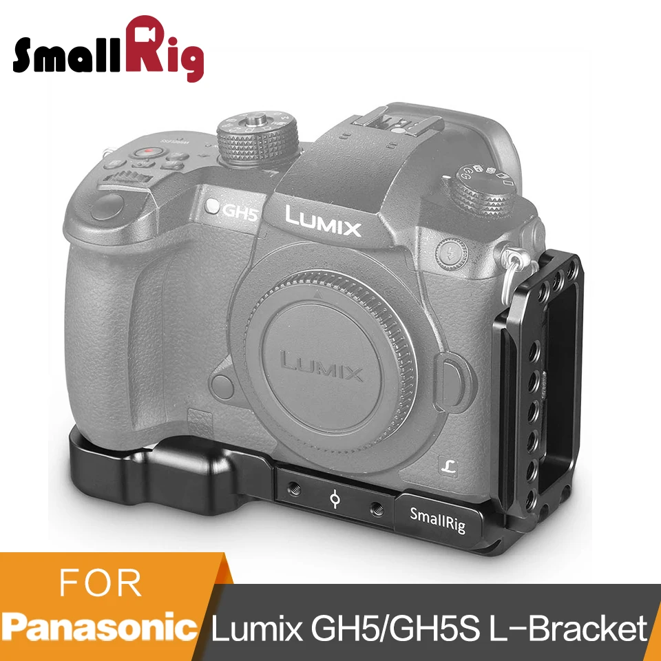 SmallRig GH5 L кронштейн пластина для Panasonic Lumix GH5/GH5S Arca-Swiss стандарт L Пластина Монтажная пластина-2179