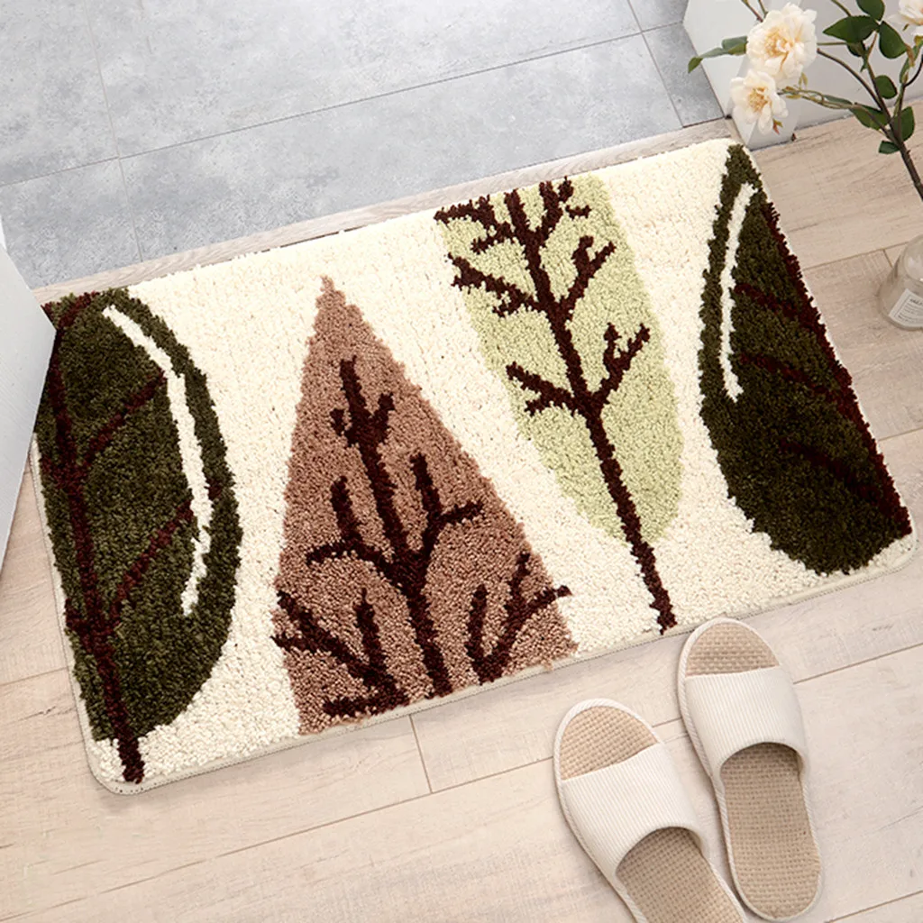New Anti-slip Bathroom Mat 80x50cm 1PC Floor Mats Gateway Door Water Absorbent 0418#30 | Дом и сад