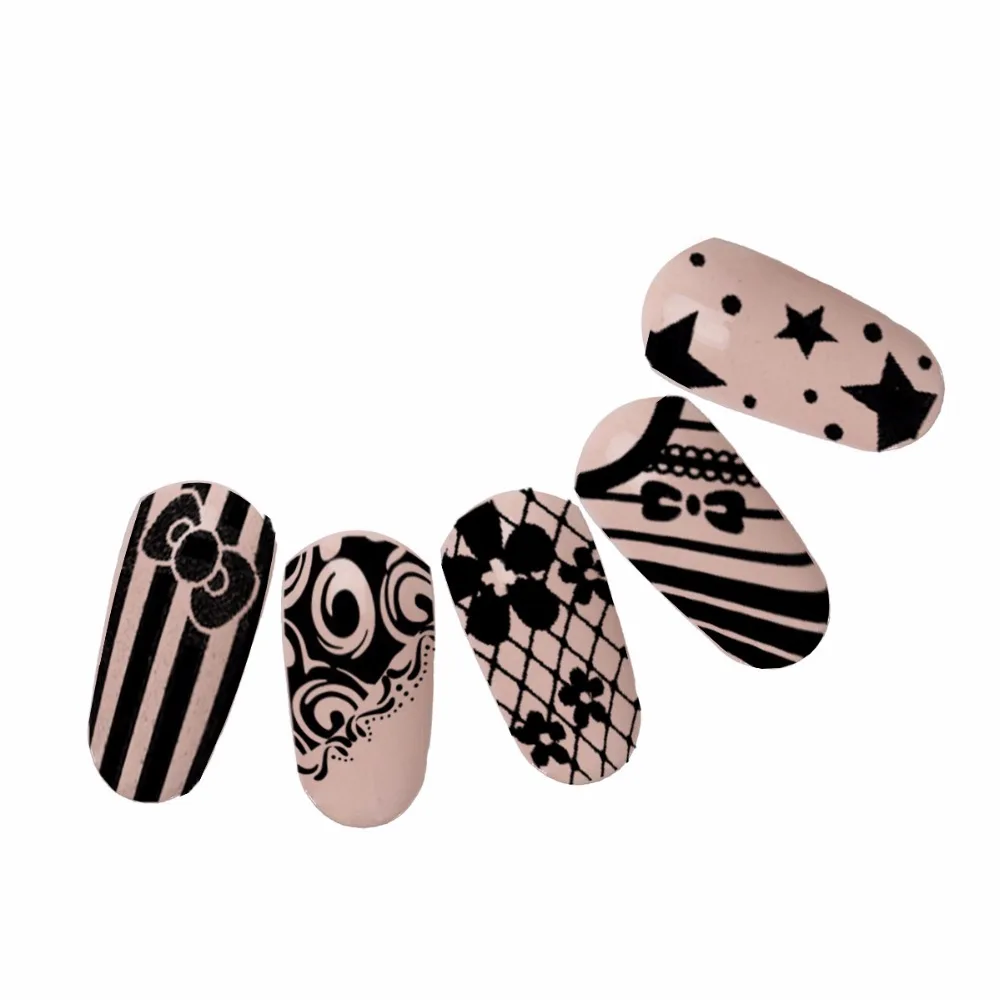 1 шт. трафарет для украшения ногтей с рисунком банта|manicure plate|image templatenail art stamping |