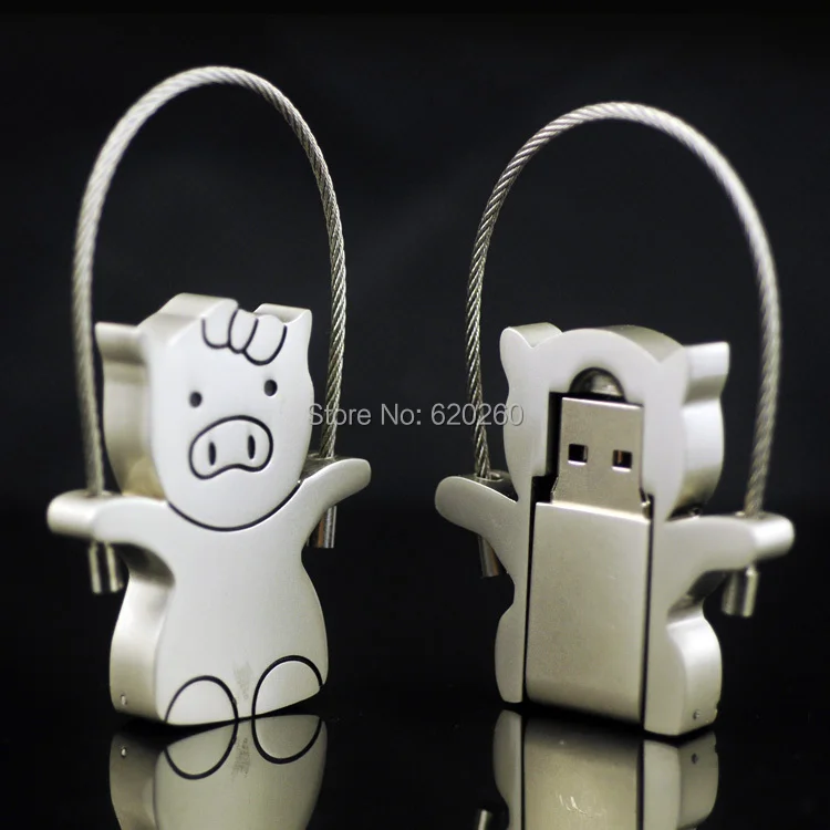 64 Гб Флеш накопитель Металлическая свинья USB флэш-накопитель USB3.0 диск ГБ 32