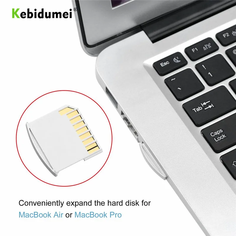 

kebidumei 1 pcs Hot Micro for SD Card Adapter TF Memory to Short for SD Card Reader Adapter For MacBook Pro Air Up to 64G
