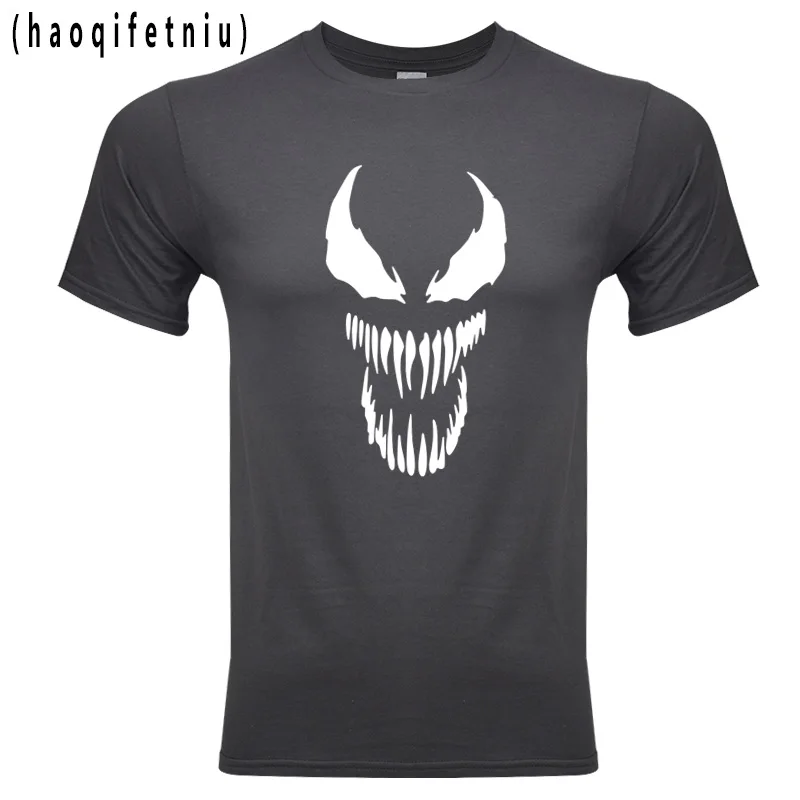 Venom футболка 2019 новая одежда белая мужская с круглым вырезом и коротким рукавом