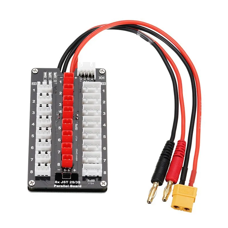 Параллельная зарядная плата G.T.Power 2-3S JST Plug Para Board для IMAX B6 ISDT Q6 D2 зарядное