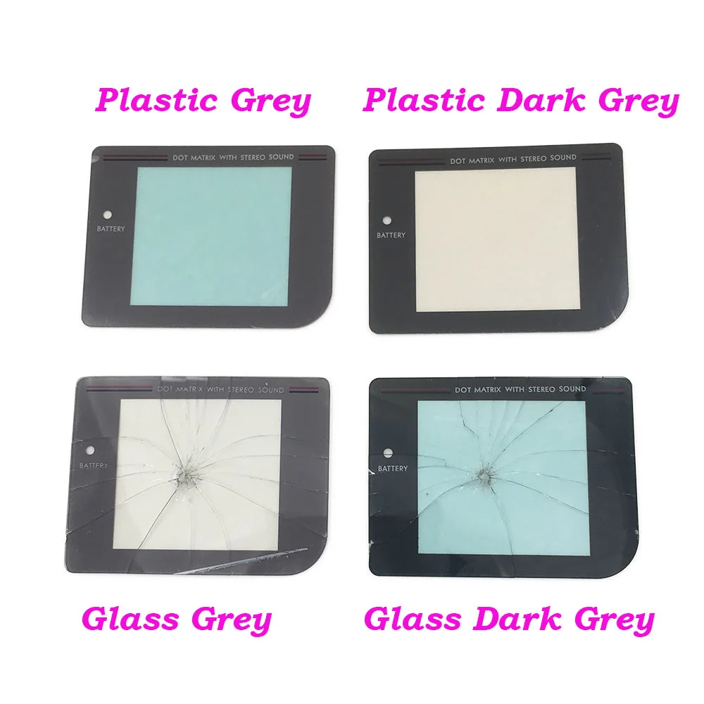 Glass &amp Plastic Play It Loud Dark Replacement Protective Screen Lens for Nintendo Gameboy Classic GB Protector | Электроника