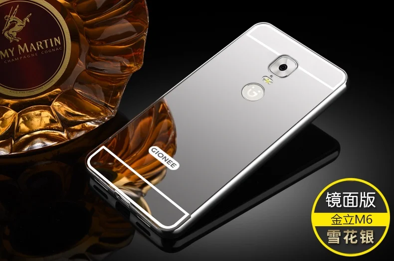 Чехол для Gionee M6 роскошная акриловая алюминиевая металлическая рамка зеркальная