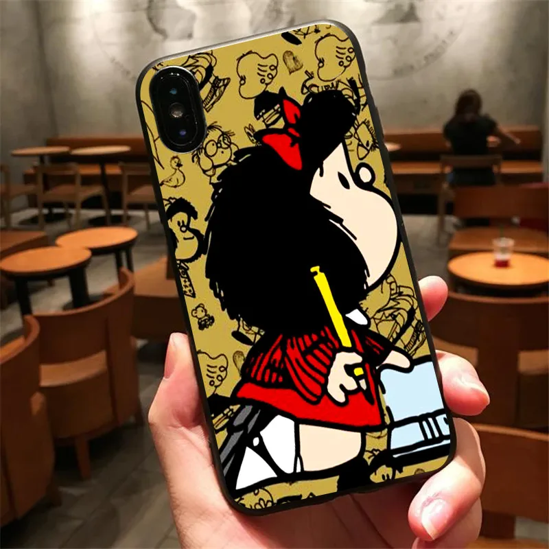 Муфалда мягкий черный чехол из термополиуретана для iphone 8 7 6 plus X Xr Xs Xsmax 5 телефон