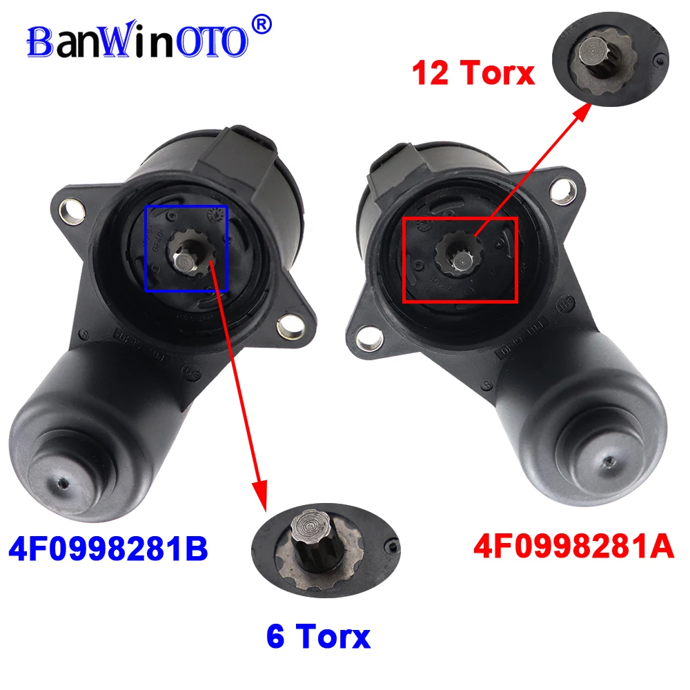 4F0998281 12/6 Torx колесный ручной тормоз суппорт Серводвигатель Подходит для Audi A6 S6 Quattro 2005 2006 2007 2008-2011 4F0 998 281A/B