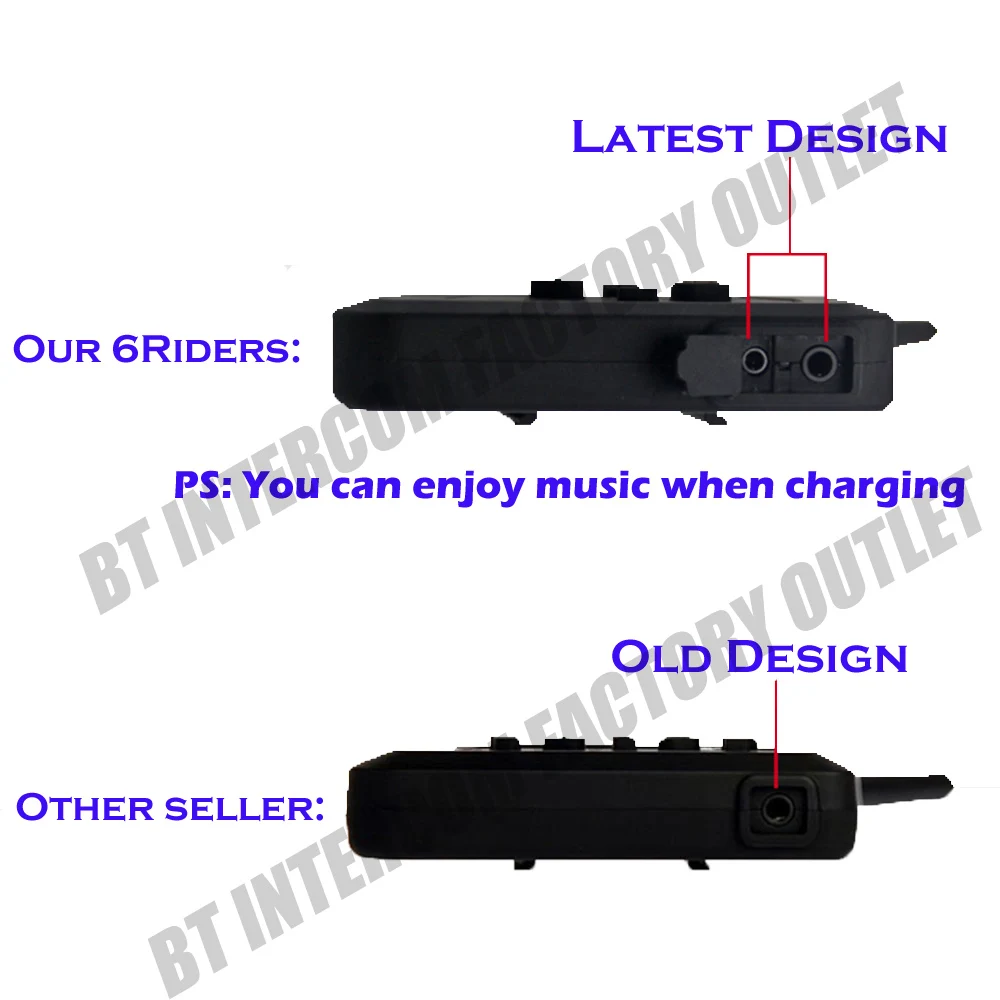 2PCS R6 1200M Motorcycle Bluetooth Helmet Headsets Intercom for 6 riders BT Wireless intercomunicador Interphone MP3 | Автомобили и