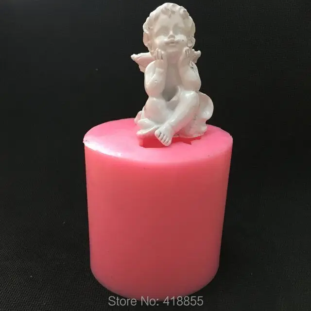 Силиконовая 3d форма для мыла в виде Купидона ангела свечи сделай сам украшения