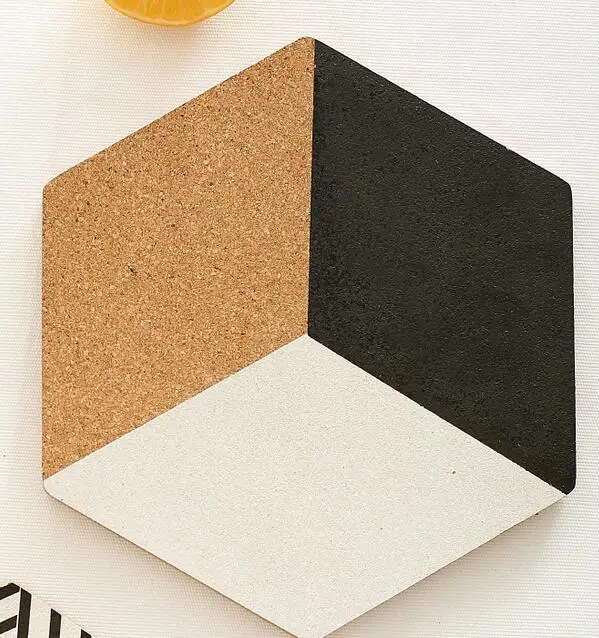 Английская Геометрическая серия пробковая подставка с двумя круглыми