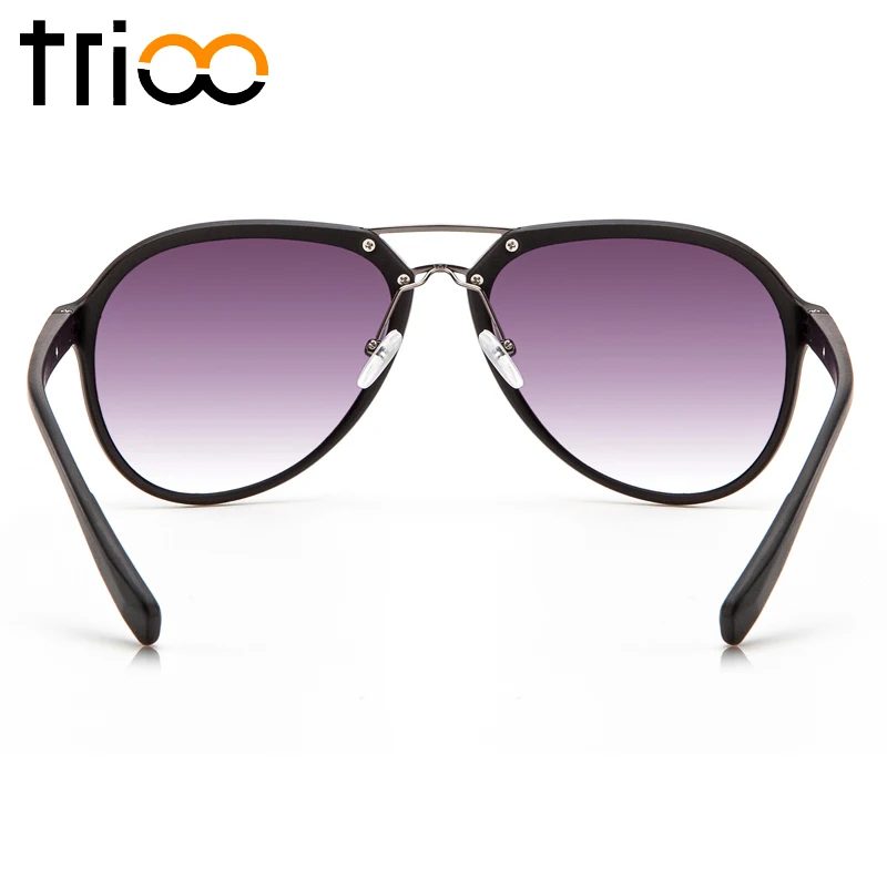 TRIOO Простые солнцезащитные очки классные матовые мужские Gafas de sol высокое
