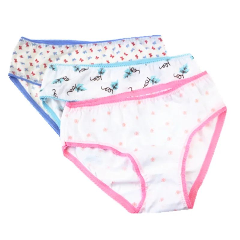 12 шт./лот хлопковое нижнее белье для девочек Детский костюм шорты трусики девушек