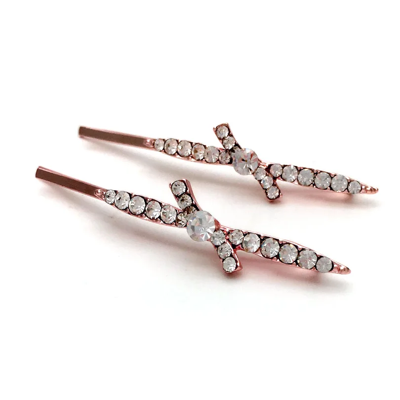 1pcs Fashion Hair Barrettes Wedding Jewelry Bow Tie Crystal Rhinestone Clip Accessories Hairpins Hairgrips Haedwear Girl | Украшения и