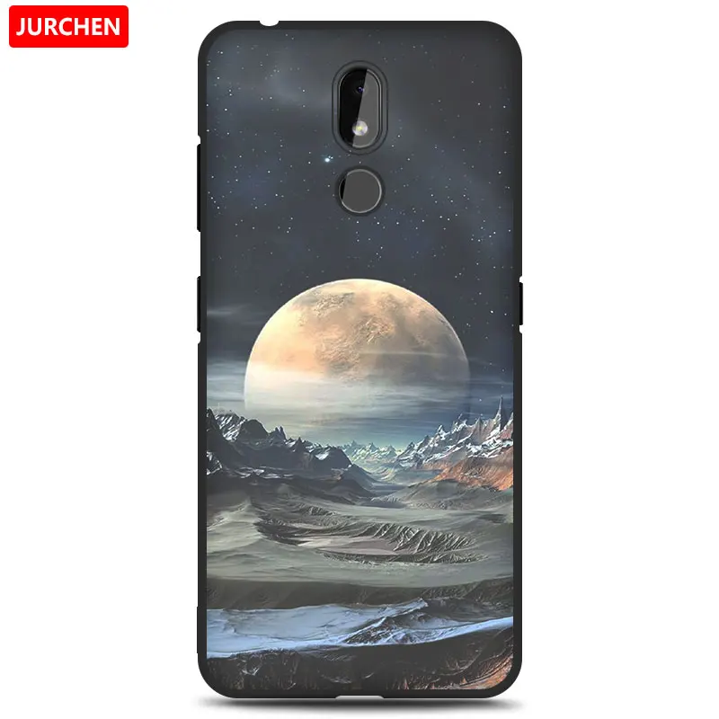 9 Чехол jurchen для Nokia 3,2 силиконовый чехол Мягкие Мультяшные из ТПУ милый цветок собака кошка Ультратонкий чехол для Nokia 3,2 Nokia3.2Back Cover - Цвет: 9