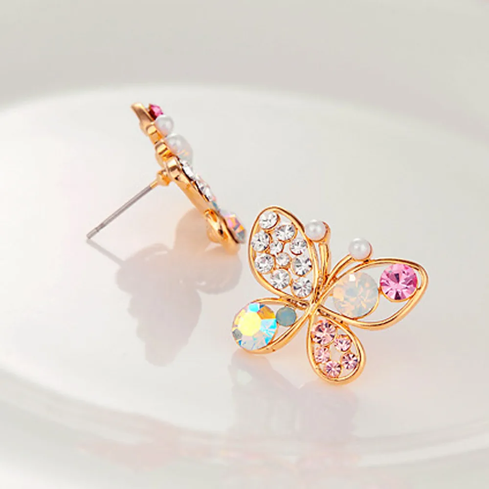 Новинка 2018 женские модные ювелирные изделия для ушей полые Роскошные яркие