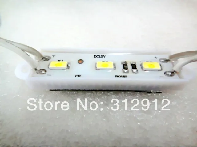 20 шт. 5730 SMD СВЕТОДИОДНЫЙ модуль высокая яркость 1 2 Вт IP65 DC12V 120 150лм Размер: 45 мм * 12