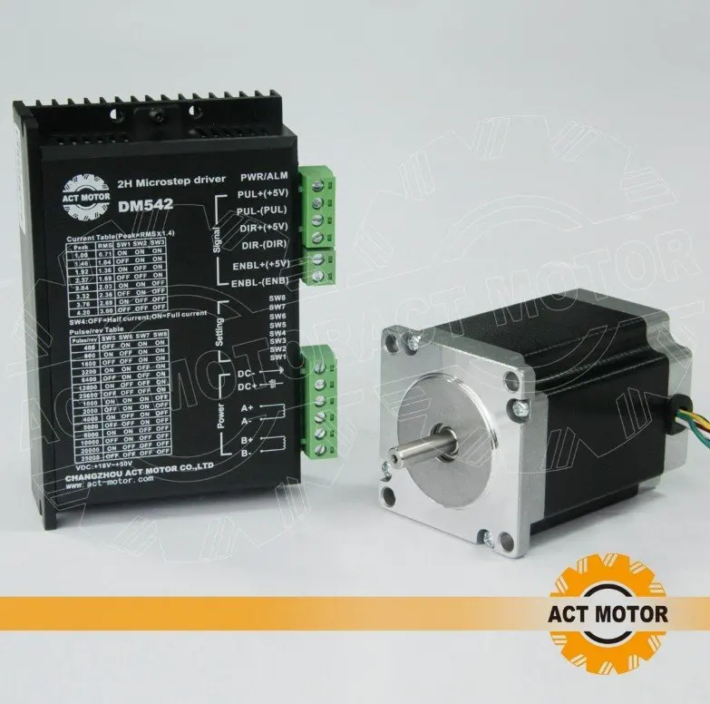 Nema 23 шаговый двигатель 76 мм/1.89n. m биполярный (268 oz) с поддержкой драйвера 128 micsteps