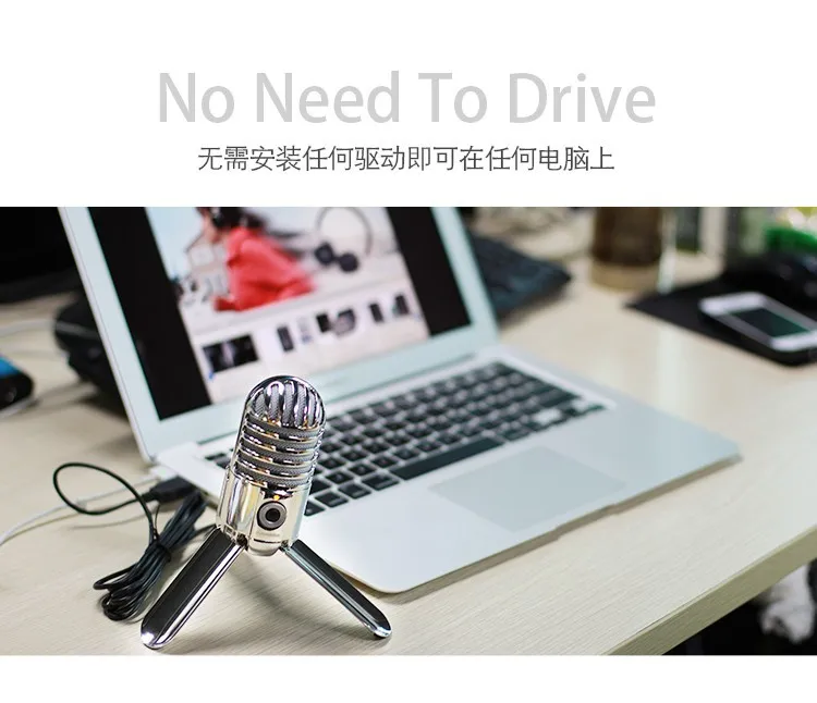 SAMSON Meteor Mic USB конденсаторный микрофон Студийный микрофон для компьютера ноутбука сетевой Подкаст, высокое качество звука