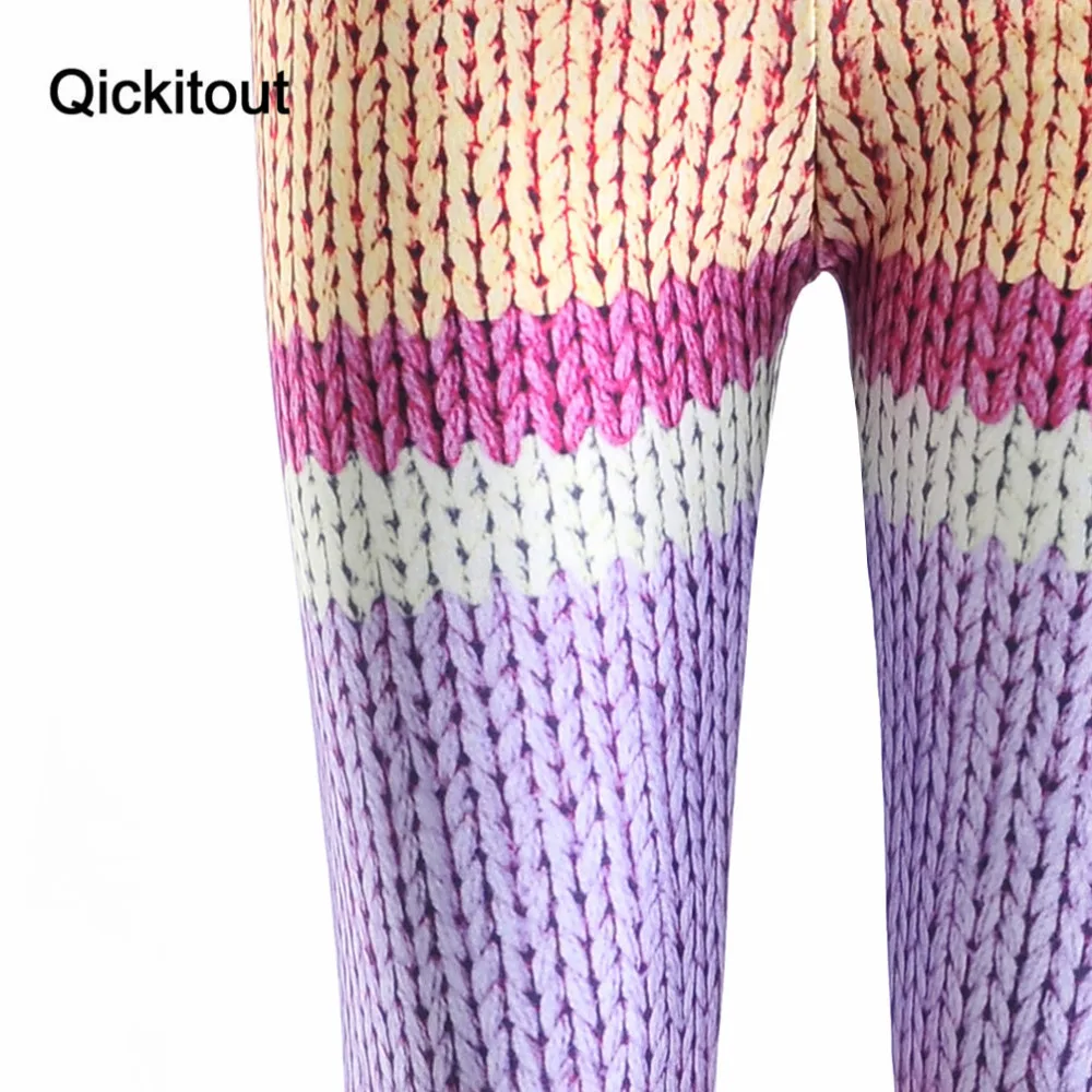 Qickitout Леггинсы Лето 2016 модные пикантные Для женщин Фитнес Новые разноцветные