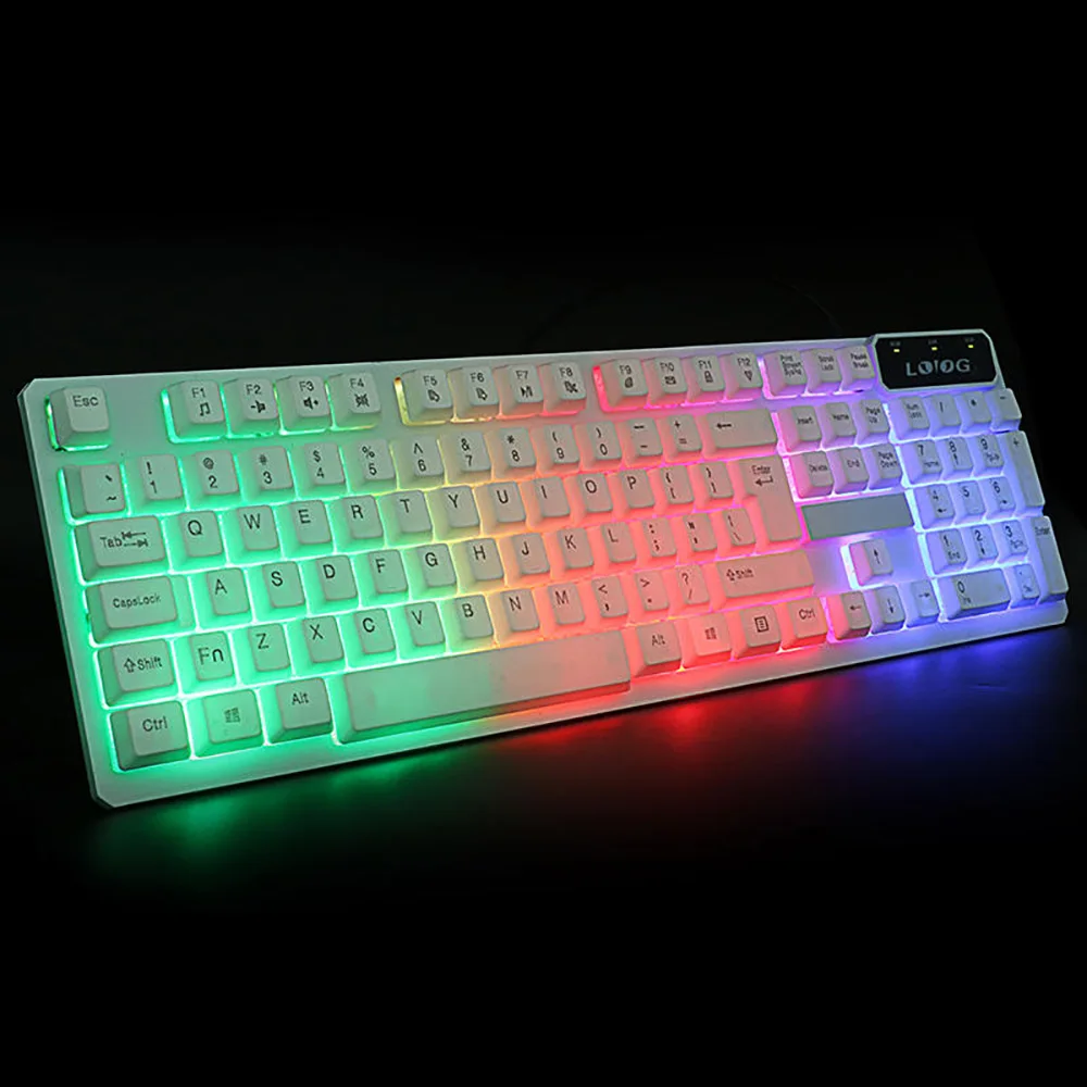 Teclado Gamer USB подсветкой Планшеты Gaming Keyboard Key Новый Водонепроницаемый Проводная