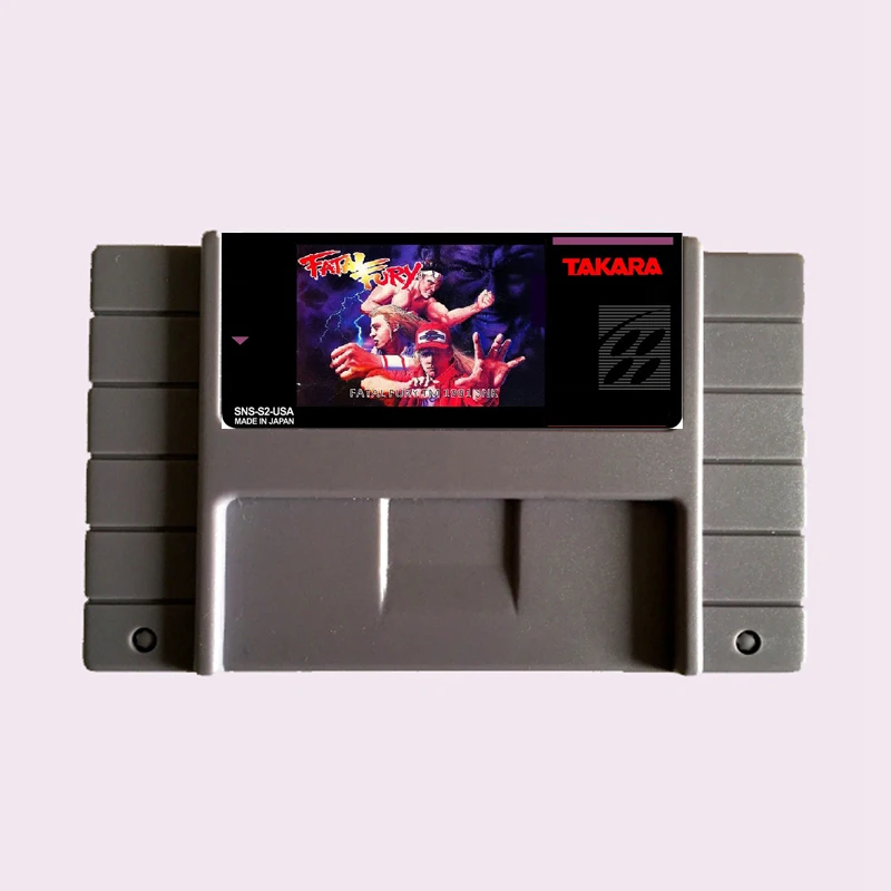 Высокое качество 16 бит Фатальная фурия NTSC большая серая игровая карта для
