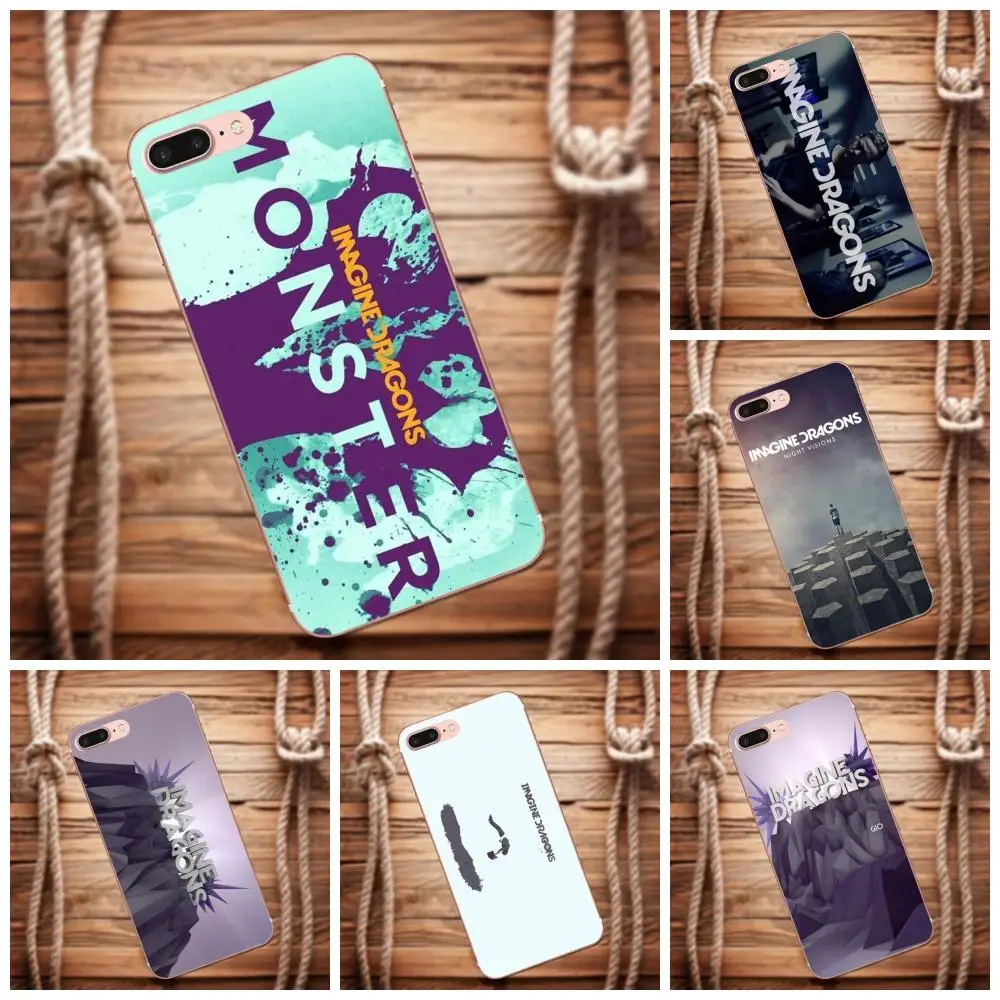 ТПУ Роскошные Imagine Dragons синий и серый логотип для huawei G8 Honor 5C 5X6X7 8 9 Y5II Коврики P7 P8 | Отзывы и видеообзор
