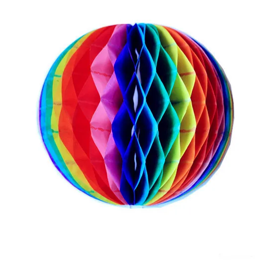 Colorful 5 шт./лот "(20 см) китайский ткани Бумага Фонари Вафельная Ткань Цветочные шары пастель, хороший подарок на день рождения, свадебные и вечерние украшения - Цвет: Colorful