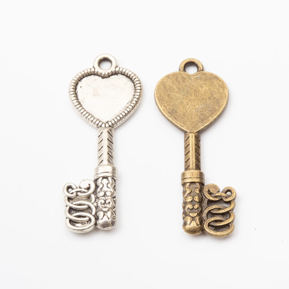 

36pcs fashion Jewelry key charms pendant for Necklace making 5712