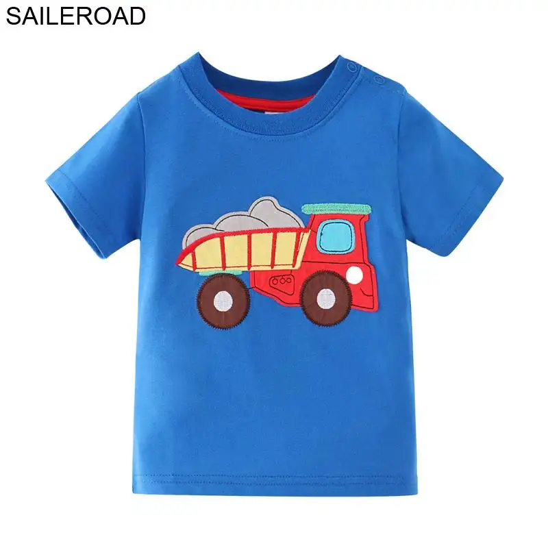 2510 same picture SAILEROAD 2-7 Т Мультфильм Животных Тигр Детские Дети Мальчик Футболка С Коротким Рукавом для Моды Лето Дети Мальчики Девочки Топы Тис Одежда - Цвет: 2510 same picture