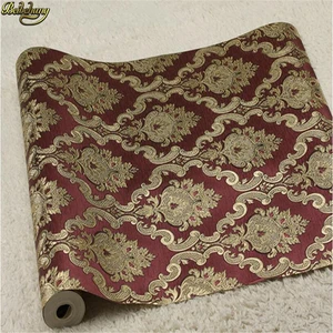 Европейские Роскошные 3D обои beibehang с цветочным рисунком, Классические Золотые фольгированные обои для гостиной, ТВ-фона, обои