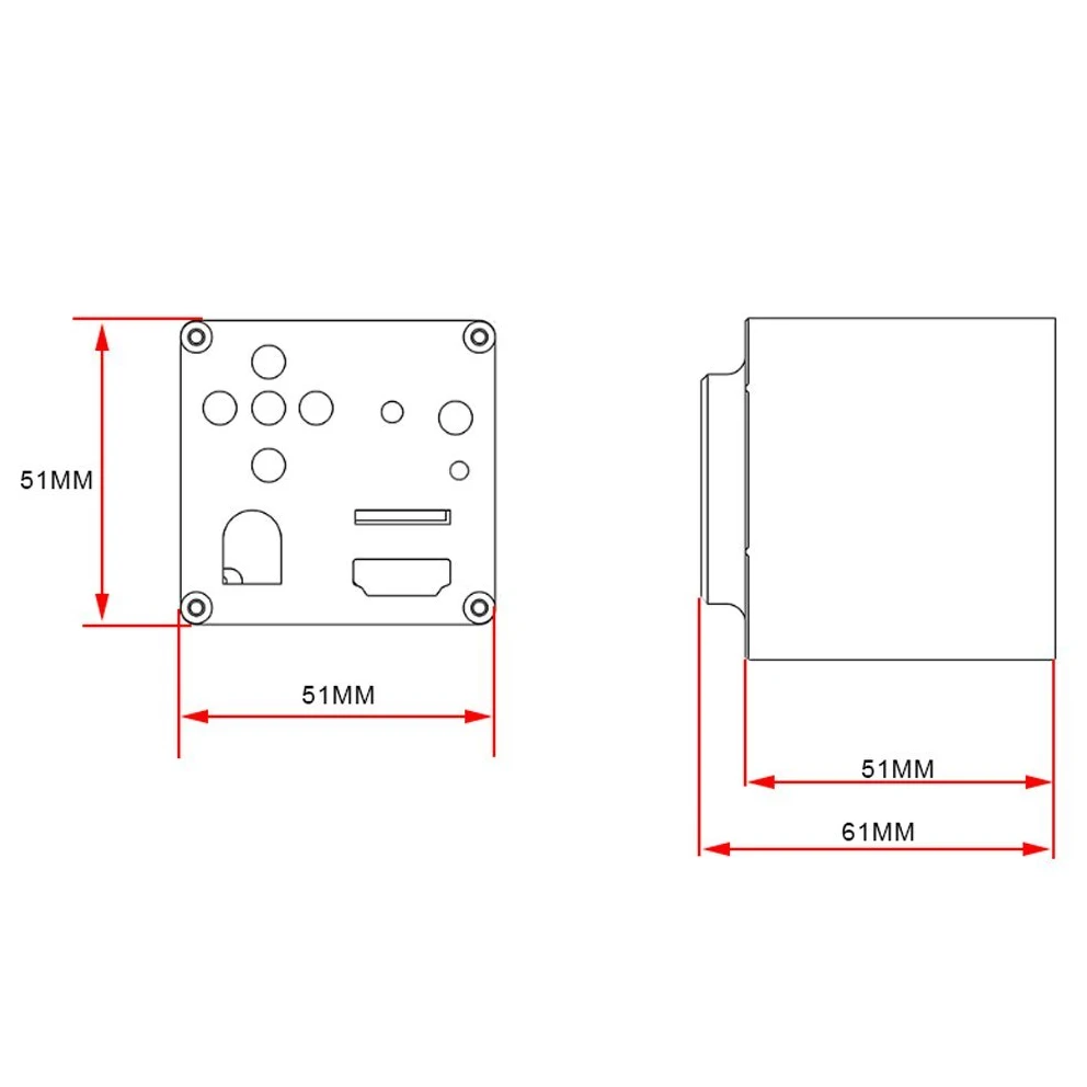 16 миллионов пикселей Цифровая ручная камера для микроскопа HD HDMI/USB 60fps микроскоп