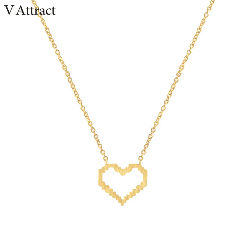 V привлечь из любви Сердце заявление Цепочки и ожерелья Для женщин Свадебные